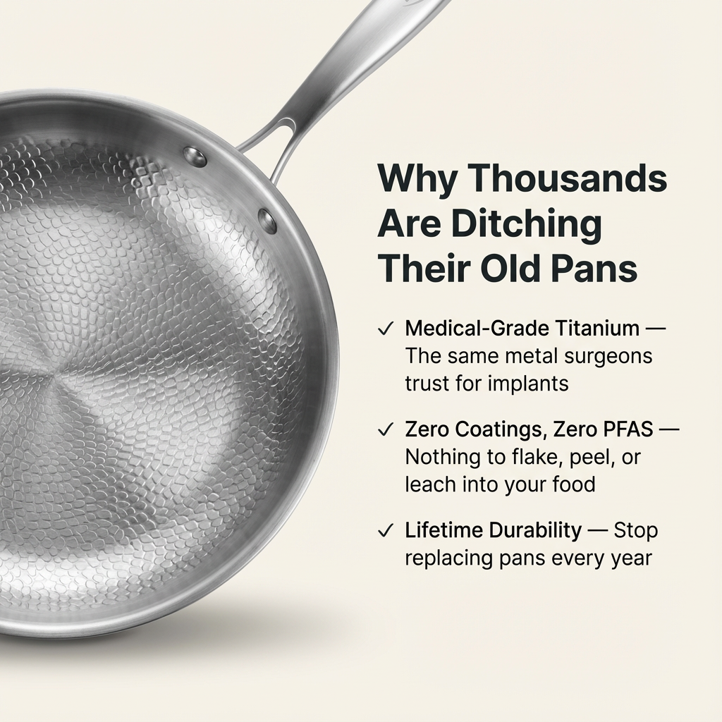 Titanium Hammered Pan