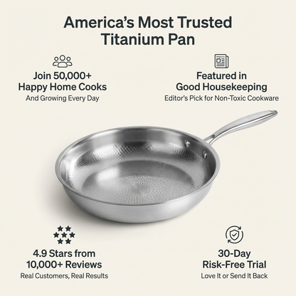 Titanium Hammered Pan