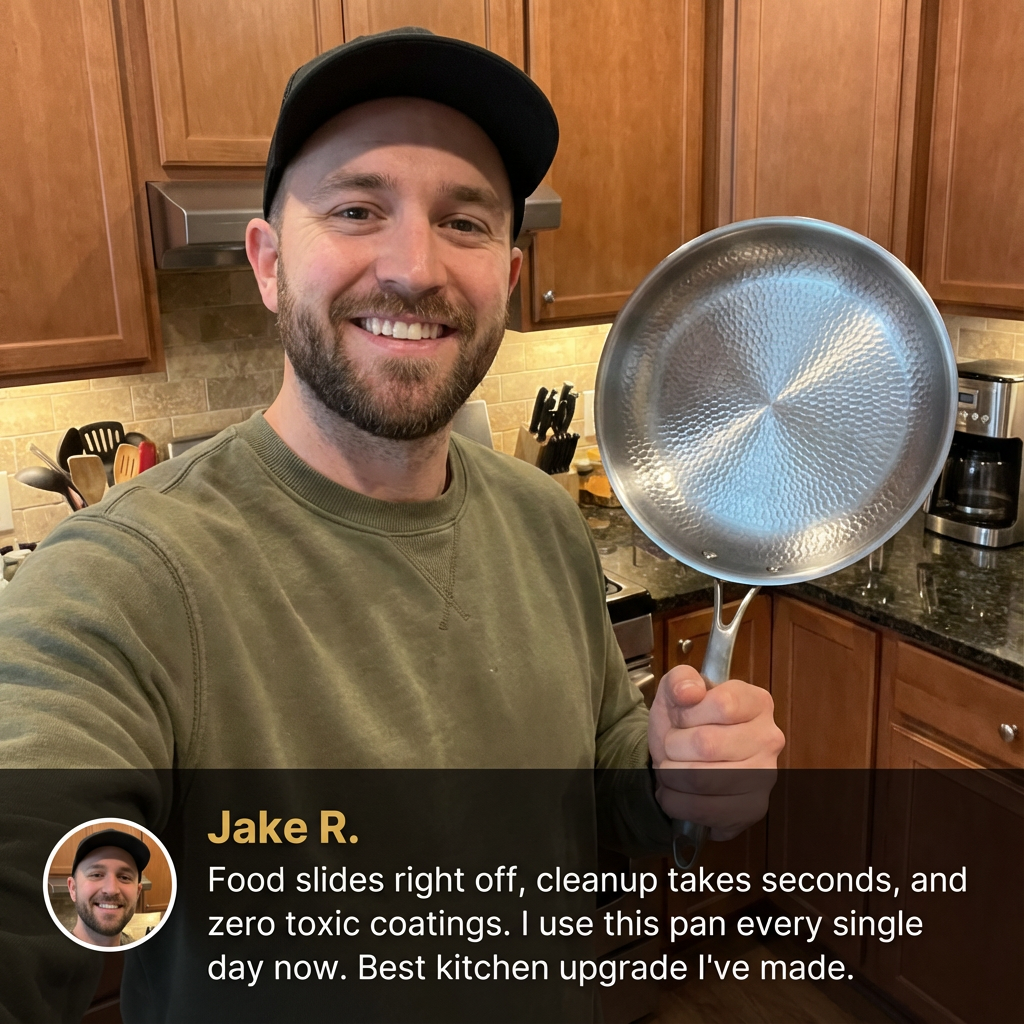 Titanium Hammered Pan